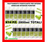 ERRECOM INTERIOR PURIFIER PURIFICANTE SPRAY ABITACOLO AUTO MELA 2800ML TOT.