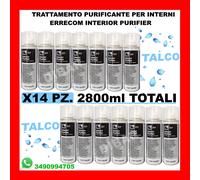 ERRECOM INTERIOR PURIFIER PURIFICANTE SPRAY ABITACOLO AUTO TALCO 2800ML TOTALE