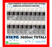 ERRECOM INTERIOR PURIFIER PURIFICANTE SPRAY ABITACOLO AUTO TALCO 3600ML TOTALE