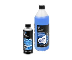 ERRECOM Kit Riparazione e Refill Impianto di Raffreddamento Auto, Contiene Bluet Turafalle Liquido Radiatore (250 mL) + Blue Cool Liquido Radiatore Blu -30°C/+107°C Pronto all’Uso G11 (1 L)