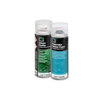 Errecom Total Care - Kit Completo Pulizia e Igienizzazione Climatizzatore Auto e Abitacolo | Pulitore Schiumoso Impianto A/C + Spray Igienizzante Abitacolo One-Shot Menta | 2 x 200 mL