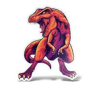 ERREINGE - Adesivo 10 cm DINOSAURO T-REX - Sticker PVC | Decal compatibile per Auto, Moto, Scooter, Casco, Laptop, Camper, Cofano, Bici