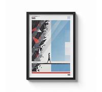 erreinge Poster Musicale con QR Code Personalizzabile - Vari Formati - Canzoni italiane - Ispirato a Sally di Vasco Rossi - Minimal Art Decò Wall Parete Camera da Letto