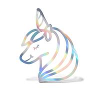 ERREINGE STICKER PRESPAZIATO OLOGRAFICO IRIDESCENTE 15 cm - Unicorno Bambini Principesse - Adesivo Decal Decalcomania Vinile Murale Laptop Auto Moto Casco Camper