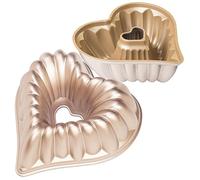 Erreke Stampo Ciambella con Doppio Rivestimento Antiaderente, Amour | Stampo Torta. Alluminio Pressofuso Resistente. Savarin Cottura Uniforme. Flan. Budino. Per Dolci Fatti in Casa