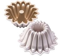 Erreke Stampo Ciambella con Doppio Rivestimento Antiaderente, Flare | Stampo Torta. Alluminio Pressofuso Resistente. Savarin Cottura Uniforme. Flan. Budino. Per Dolci Fatti in Casa