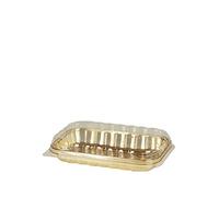 ERREMME Vassoio Scrigno Tipo.1 Gold CM.16,8X11 H.2,5 PZ.40 con Coperchio TRASP. Pet TIPO1 H.3 PZ.40