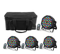 Erreyht 4PCS 72W Par LED RGB con Borsa, 36 LED Luci da Palcoscenico con Telecomando e Attivazione del Suono, Discoteca Illuminazione per Feste Bar DJ Palco Matrimonio Concerti Halloween Natale