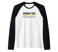 Error 404 Costume Non Trovato Idea Festa in Costume Maglia con Maniche Raglan