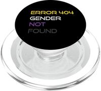 Error 404 Gender Not Found Nonbinary Pride Non-Binary Flag PopSockets PopGrip per MagSafe