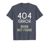 Errore 404 Cervello Non Trovato Maglietta, Uomo, Pervinca, XL