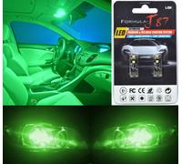 Errore Canbus Luce LED 168 Verde Due Lampadina Targa Piastra Tag Ricambio Per