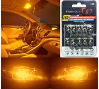 Errore Canbus Luce LED 194 Arancione Ambra Dieci Lampadine Interno Dome Ricambio