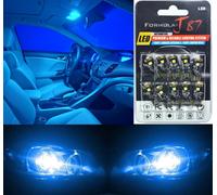 Errore Canbus Luce LED 194 Blu 10000K di Dieci Lampadine Interno Cupola Ricambio