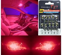 Errore Canbus Luce LED 194 Rosso Dieci Lampadine Interno Mappa Sostituire Siluro