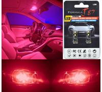 Errore Canbus Luce LED 194 Rosso Due Lampadina Targa Piastra Ricambio Jdm Per