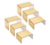 ERRORY 6Pcs Crysta Clear Acrilico Display Torre per Gioielli Bambole User Friendly Retail Store Organizzazione Display Impermeabile