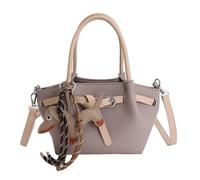 ERRORY Borsa a tracolla con chiusura sicura con scomparti multipli per un accesso rapido durante i pendolari, lo shopping e la chiusura al lavoro, grigio, not include pendant