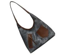 ERRORY Borsa da donna Grande Capacità Spalla Top Handle PU Pelle Ascella Signore Pendolarismo Elegante Ascella Donna Spalla, Blu