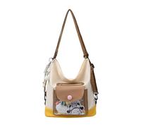 ERRORY Borsa multiuso trasparente con piano moderno Sostanza impermeabile Preferenze di archiviazione multiple Borsa ergonomica alla spalla Assist Moda trasparente, cachi