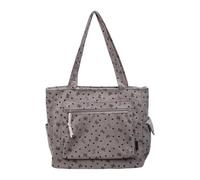 ERRORY Borsa versatile in velluto a coste da donna, elegante, casual, con scomparti, borsa a tracolla di grande capacità, grigio, One Size