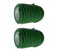 ERRORY Cravatte da giardino flessibili da 20 m, 2 pezzi, colore verde, multifunzione, per organizzazione professionale