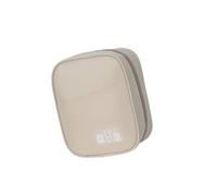 ERRORY Custodia per cavi con divisori regolabili, resistente all'usura, per caricabatterie per telefono, auricolari, tablet, organizer da viaggio con scomparti multipli, Beige, One Size