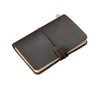 ERRORY Diario di viaggio in pelle ricaricabile stile retrò quaderno di scrittura carta resistente agli strappi Business Meeting Office Companion Leather Travel Notebook