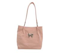 ERRORY Elegante borsa a tracolla estetica modello farfalla versatile colore PU pelle ascelle grande capacità borsa moda PU spalla, B, One Size