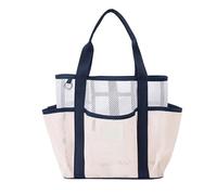 ERRORY Elegante borsa da spiaggia in poliestere scava fuori design borse di lavaggio a rete di grande capacità per picnic e avventure all'aperto borsa pratica, B, One Size