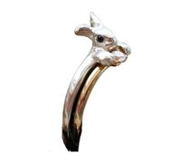 ERRORY Eleganti anelli ispirati ai conigli, leggeri e comodi, facili da usare, in metallo con accenti di cristallo, da indossare tutti i giorni, versatili e decorati, Misura unica, come descritto