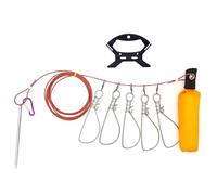 ERRORY Pesca Stringer Live Fish Clip Acciaio Grande Cavo Corda Filo con Galleggiante & Maniglia Pesca Holder Set Clip