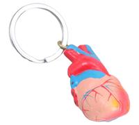 ERRORY Portachiavi anatomico a forma di cuore, modello in ABS ad alto dettaglio, 20 g, per studenti di medicina, strumento di studio anatomico portatile e scienza, portachiavi anatomico facile da