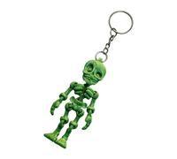 ERRORY Portachiavi personalizzabile con teschio Tecnologia pubblicata Incisione dettagliata Aggiunta sottile Albero Re Turisti Radunatori Portachiavi Moda Sostenibile, Giallo e verde., Taglia unica