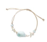ERRORY Stili Conchiglia Regolabile Ornamento per le Donne Ceramica Sea Beads Beach Polso Catena Gioielli Regalo Regolabile Stili Perline, Misura unica, come descritto