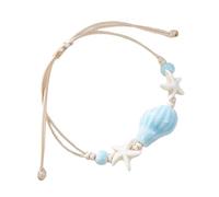 ERRORY Stili Conchiglia Regolabile Ornamento per le Donne Ceramica Sea Beads Beach Polso Catena Gioielli Regalo Regolabile Stili Perline, Misura unica, come descritto