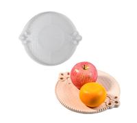 ERRORY Vassoio per frutta in silicone con struttura a griglie, piastra di stoccaggio in resina epossidica, elegante stampo per piattino per gli appassionati di artigianato vassoio in silicone
