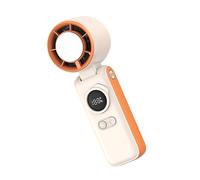 ERRORY Ventilatore portatile portatile ricaricabile pieghevole di raffreddamento per attività all'aperto, viaggi, lavoro facile da trasportare all'aperto portatile portatile digitale