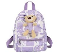 ERRORY Zaino per bambini spazioso e pratico zaino per la scuola zaino per bambini con cinghia regolabile per ragazzi e ragazze tracolla regolabile, Viola