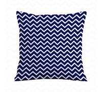 ERRTU Federe per Cuscini,Cuscini Divano Fodera per Cuscino Casa Soggiorno Camera da Letto Decorazione per Interni,Decorazione blu navy, sfondo blu navy con motivo a zig zag e design moderno.,50x50 cm