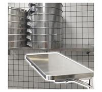 ERRULAN Mensola per concessione Ripiani pieghevoli per food truck, ripiano per la preparazione del cibo da parete per cucina, supporto pieghevole in acciaio inossidabile(50x16in/127x40cm)