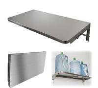 ERRULAN Mensola per concessione Scaffale in acciaio inossidabile da parete larghezza, ripiani pieghevoli per alimenti, scaffale pieghevole per concessioni in ripostiglio(W 14in/35cm,L 40in/101cm)