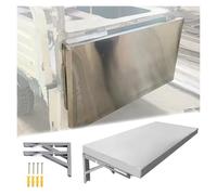 ERRULAN Mensola per concessione Scaffale pieghevole per food truck, mensola da parete in acciaio inox, staffe pieghevoli per la preparazione di alimenti da cucina(70x18in/177x45cm)