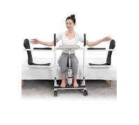Errzom Sedia Elevatrice Idraulica 4 in 1 per trasferimento dei pazienti a Domicilio, Altezza Regolabile di 20 cm con Seduta Divisa a 180°, Sedia elevatrice Portatile per Anziani disabili