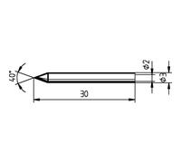Ersa 0012BD/SB 012 BD Punta di saldatura Forma matita Dimensione punta 0.3 mm C
