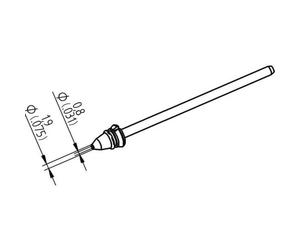 Ersa 0742ED0819H/SB Punta dissaldante Conica Lunghezza punte 79.25 mm Contenut