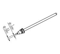 Kurtz Vario ERSA 0742ED1023H dissaldante per x-tool diametro interno 1.0 mm, esterno 2.3 mm Hochv ore Innt Qty: 1