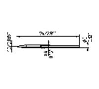811440 ersa 212 cd lf punta di saldatura forma a scalpello dimensione 1 mm