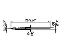 Ersa 212 ED LF Punta di saldatura Forma a scalpello Dimensione punta 1.8 mm