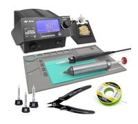 ERSA i-CON1 MK2 - Stazione di saldatura digitale industriale a 1 canale 50-450 °C con 150 W i-TOOL MK2 Tip'n'Turn - cambio di punta antistatico - Kit professionale con 6 accessori